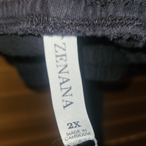 Black Zenana Jogger Sweatpants - Picture 2 of 3